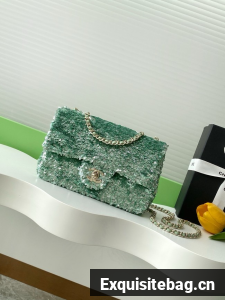 Chanel Fringed Sequins Flap Bag AS4561 green