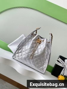 Chanel Grained Calfskin HOBO BAG AS5311 Silver