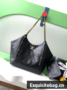 Chanel HOBO HANDBAG AS5466 black