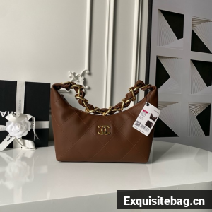 Chanel Hobo Handbag AS5837 tan
