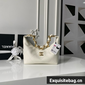 Chanel Hobo Handbag AS5837 white