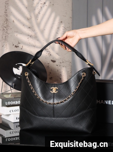 Chanel LARGE HOBO BAG 23655 black