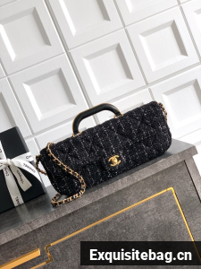 Chanel Large Flap Bag With Top Handle AS5807 BLACK