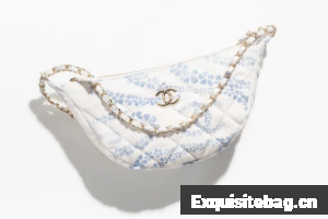 Chanel Large Hobo Bag AS5431 gray & Blue