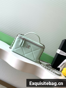Chanel Long Vanity with chain AP4933 Lake green