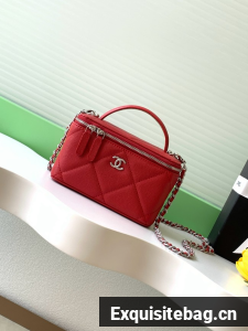 Chanel Long Vanity with chain AP4933 red
