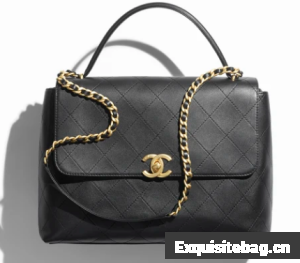 Chanel MAXI FLAP BAG WITH TOP HANDLE AS5543 BLACK
