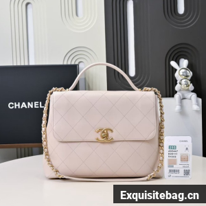 Chanel MAXI FLAP BAG WITH TOP HANDLE AS5543 PINK