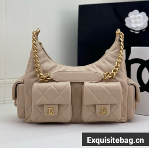 Chanel MAXI HOBO BAG AS5339 Apricot