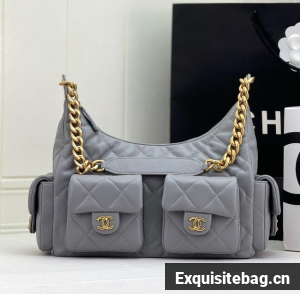 Chanel MAXI HOBO BAG AS5339 GRAY