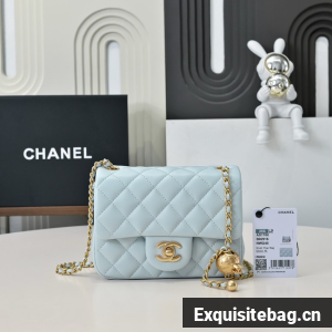 Chanel MINI FLAP BAG AS1786 light Blue