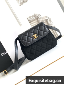 Chanel MINI FLAP BAG AS4679 BLACK