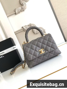 Chanel MINI FLAP BAG WITH TOP HANDLE AS2215-16
