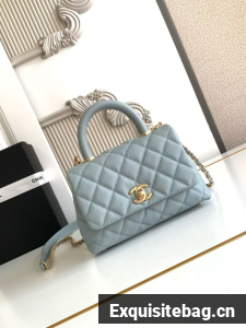 Chanel MINI FLAP BAG WITH TOP HANDLE AS2215-6
