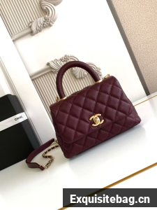 Chanel MINI FLAP BAG WITH TOP HANDLE AS2215-8