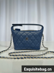 Chanel MINI Shoulder Bag Calfskin AS4386 dark blue