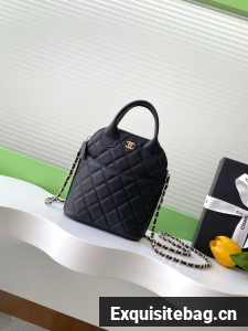 Chanel MINI TOTE BAG Calfskin AS4742 black