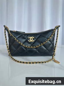 Chanel Medium HOBO BAG AS5498 black