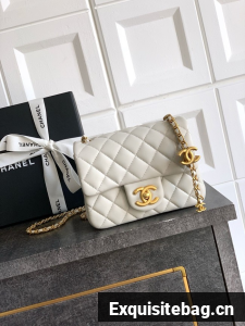 Chanel Mini Flap Bag AS5758 Light Grey