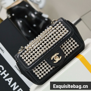 Chanel Mini flap bag AS4961 black&gold