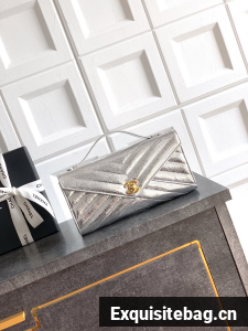 Chanel Original Leather 26X C6044 Silver