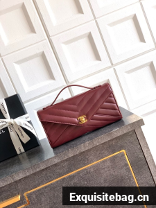Chanel Original Leather 26X C6044 burgundy