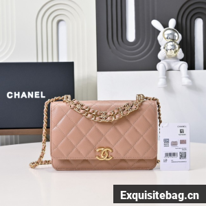 Chanel PHONE HOLDER WITH CHAIN AP3019 PINK