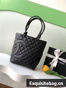 Chanel Sheepskin Shoulder Bag AS6336 black&black