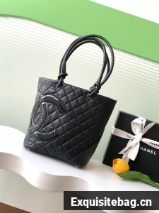 Chanel Sheepskin Shoulder Bag AS6336 black&paint