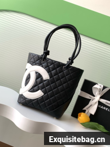 Chanel Sheepskin Shoulder Bag AS6336 black&white