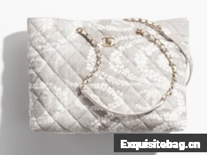 Chanel Shopping Bag AS5429 Grey & White