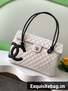 Chanel TOP HANDLE BAG AS6338 white