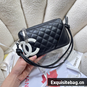 Chanel TOP HANDLE BAG AS8015 black&white
