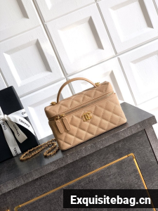 Chanel Vanity with Chain 26C AP4936 Apricot