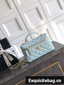 Chanel Vanity with Chain 26C AP4936 blue