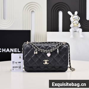 Chanel WALLET ON CHAIN AS4537 black