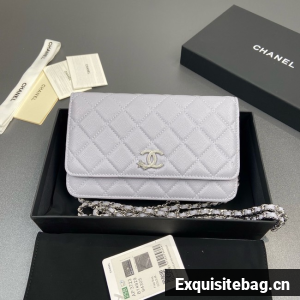 Chanel Wallet On Chain AP3723 light Purple
