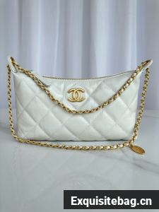 Chanel small HOBO BAG AS5528 white