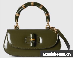 GUCCI BAMBOO DIVA MEDIUM BAG 827750 Forest green