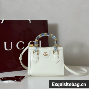 GUCCI BAMBOO DIVA SMALL BAG 832938 WHITE