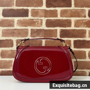 GUCCI BLONDIE MEDIUM TOP HANDLE BAG 815719 Rosso Ancora red
