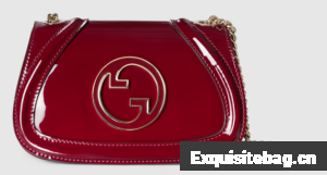 GUCCI BLONDIE MINI SHOULDER BAG 815711 Rosso Ancora red