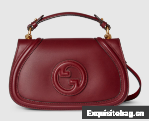 GUCCI BLONDIE SMALL TOP HANDLE BAG 815714 Rosso Ancora red