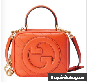 GUCCI BLONDIE TOP HANDLE BAG 744434 Orange