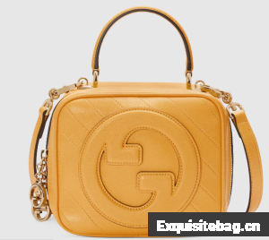 GUCCI BLONDIE TOP HANDLE BAG 744434 Yellow