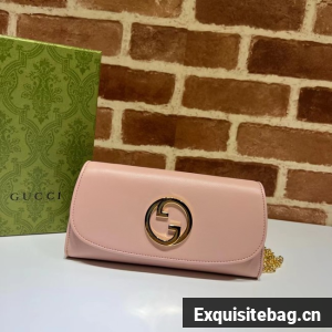 GUCCI BLONDIE WALLET ON CHAIN 725215 pink