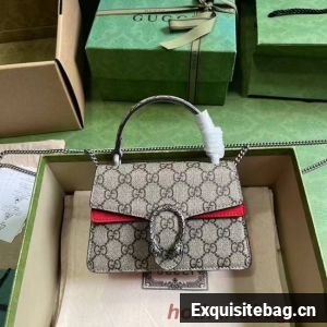 GUCCI DIONYSUS MINI TOP HANDLE BAG 752029 red
