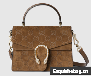 GUCCI DIONYSUS MINI TOP HANDLE BAG 813400 brown