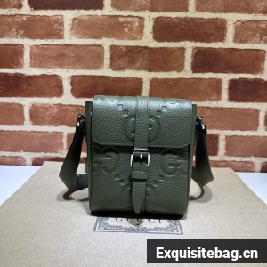 GUCCI GG Emblem mini crossbody bag 760235 Khaki