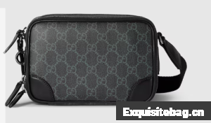 GUCCI GG Emblem mini crossbody bag 821217 black